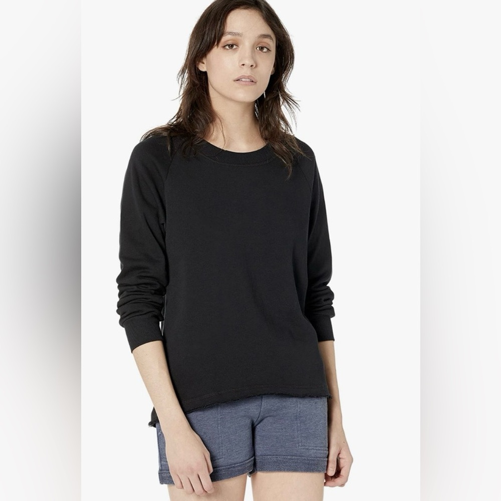 Alternative Apparel Lazy Day Black Burnout French Terry Pullover Various Sizes